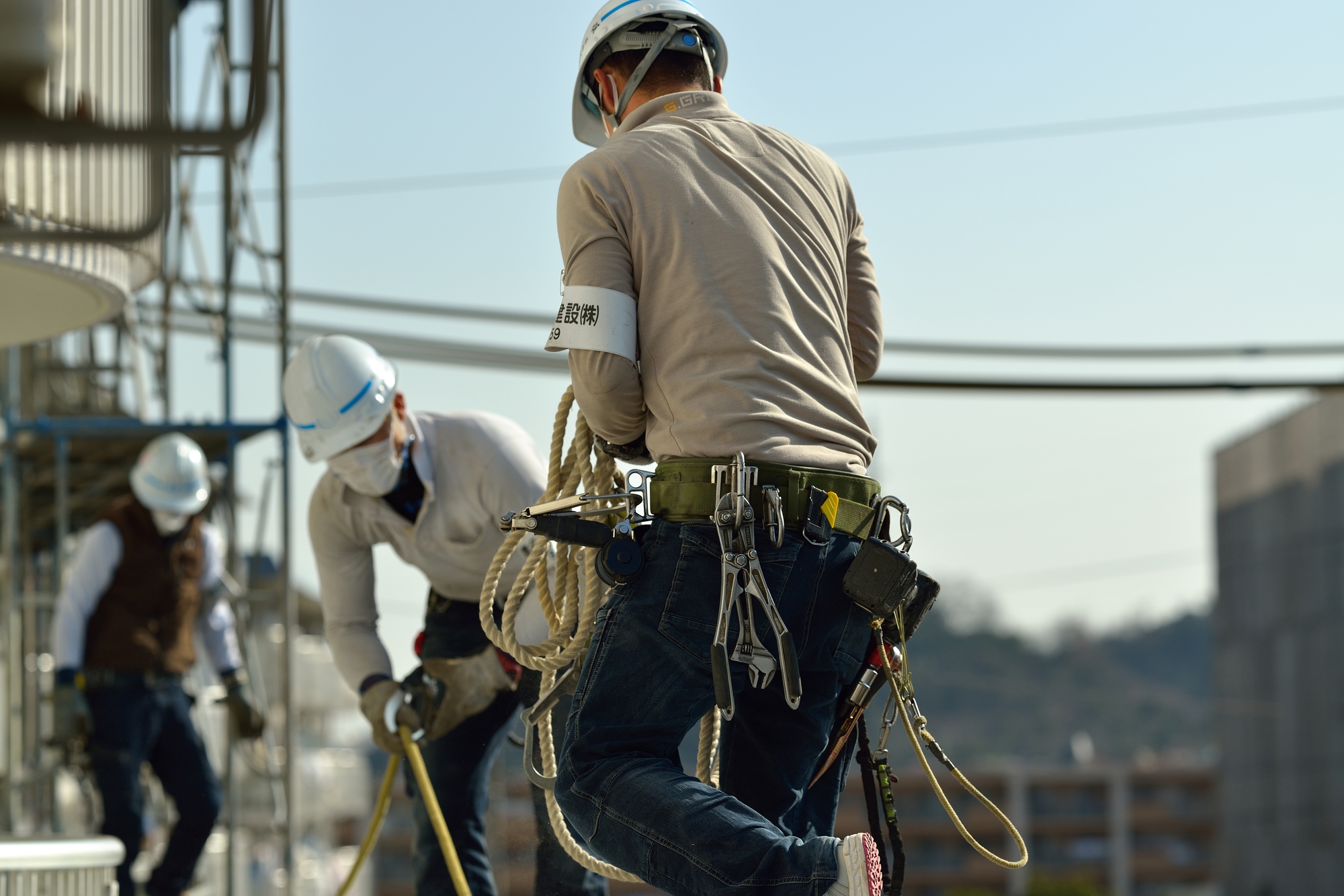足場工事　作業員